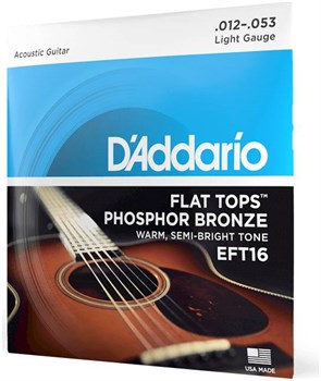 D'ADDARIO EFT 16 - Струны для акустической гитары EFT16-1 - фото 7905