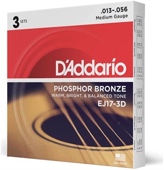 D'ADDARIO EJ17-3D - Струны для акустической гитары EJ17-3D-1 - фото 7921