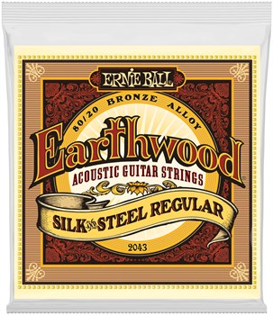 ERNIE BALL 2043 Earthwood Silk & Steel Regular 13-56 - Струны для акустической гитары P02043-1 - фото 8403