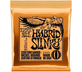 ERNIE BALL 2222 Nickel Wound Slinky Hybrid 9-46 - Струны для электрогитары P02222-1 - фото 8421