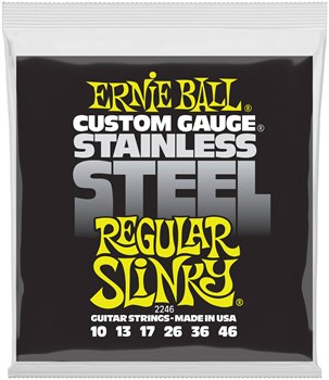 ERNIE BALL 2246 Stainless Steel Slinky Regular 10-46 - Струны для электрогитары P02246-1 - фото 8431