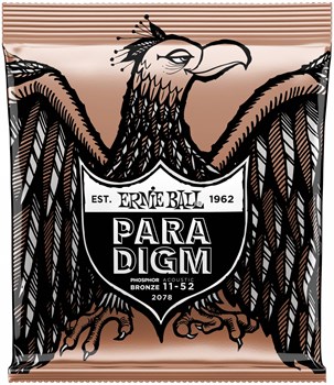 ERNIE BALL 2078 Paradigm Phosphor Bronze Light 11-52 - Струны для акустической гитары P02078-1 - фото 8682