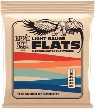 ERNIE BALL 2580 Flatwound Light 11-50 - Струны для электрогитары P02580-1 - фото 8908