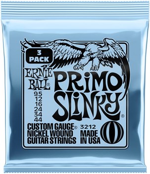 ERNIE BALL 3212 Nickel Slinky Primo 3 Pack 9.5-44 - Струны для электрогитары P03212-1 - фото 8936