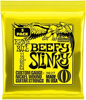 ERNIE BALL 3627 Nickel Slinky Beefy 3 Pack 11-54 - Струны для электрогитары P03627-1 - фото 8956