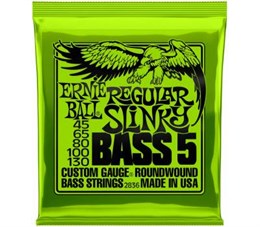 ERNIE BALL 2836 Nickel Wound Slinky Regular 45-130 - Струны для бас-гитары 5 струнной P02836-1