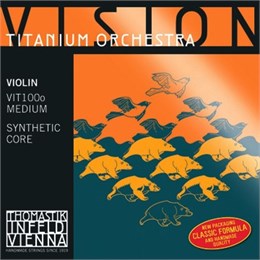 VIT100o Vision Titanium Orchestra Комплект струн для скрипки, среднее натяжение, Thomastik VIT100o