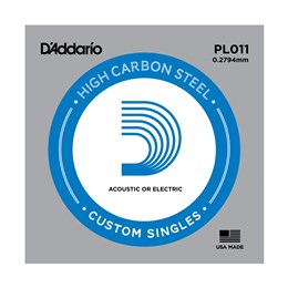 D'ADDARIO PL011 - Струна одиночная для акустической и электрогитары PL011-1