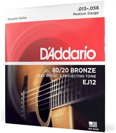 D'ADDARIO EJ12 - Струны для акустической гитары EJ12-1