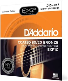 D'ADDARIO EXP10 - Струны для акустической гитары EXP10-1