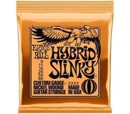 ERNIE BALL 2222 Nickel Wound Slinky Hybrid 9-46 - Струны для электрогитары P02222-1