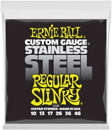 ERNIE BALL 2246 Stainless Steel Slinky Regular 10-46 - Струны для электрогитары P02246-1