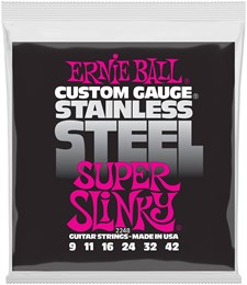 ERNIE BALL 2248 Stainless Steel Slinky Super 9-42 - Струны для электрогитары P02248-1