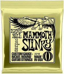 ERNIE BALL 2214 Nickel Wound Slinky Mammoth 12-62 - Струны для электрогитары P02214-1