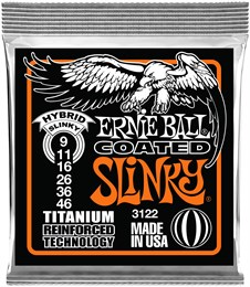 ERNIE BALL 3122 RPS Coated Titanium Slinky Hybrid 9-46 - Струны для электрогитары P03122-1