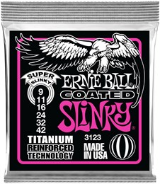 ERNIE BALL 3123 RPS Coated Titanium Slinky Super 9-42 - Струны для электрогитары P03123-1