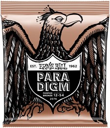 ERNIE BALL 2076 Paradigm Phosphor Bronze Medium Light 12-54 - Струны для акустической гитары P02076-1