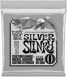 ERNIE BALL 2218 John Mayer Silver Slinky Nickel Wound 10.5-47 - Струны для электрогитары P02218-1