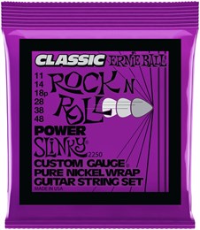 ERNIE BALL 2250 Classic Rock n Roll Pure Nickel Slinky Power 11-48 - Струны для электрогитары P02250-2