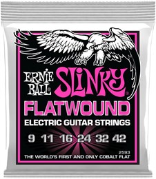 ERNIE BALL 2593 Slinky Flatwound Super 9-42 - Струны для электрогитары P02593-1