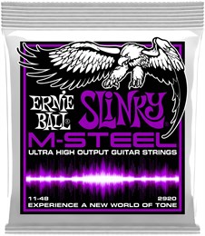 ERNIE BALL 2920 M-Steel Slinky Power 11-48 - Струны для электрогитары P02920-1