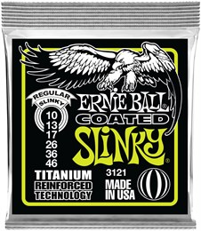 ERNIE BALL 3121 RPS Coated Titanium Slinky Regular 10-46 - Струны для электрогитары P03121-2