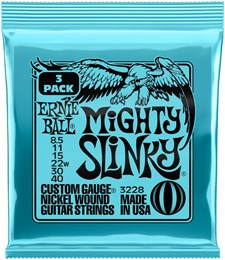 ERNIE BALL 3228 Nickel Slinky Mighty 3 Pack 8.5-40 - Струны для электрогитары P03228-1