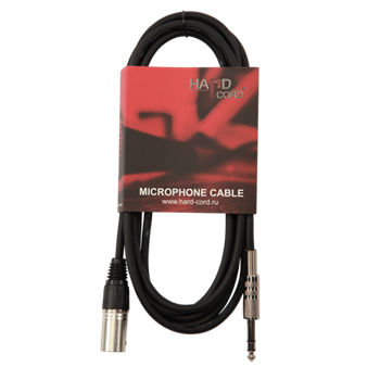 HardCord MCS-30 микрофонный кабель XLR(M) - Jack mono 6,3mm 3m MCS-30 - фото 1457