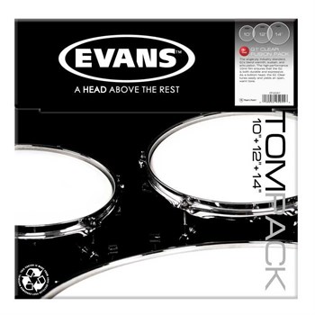 ETP-G1CLR-F G1 Clear Fusion Набор пластика для том барабана (10", 12", 14"), Evans ETP-G1CLR-F - фото 15106