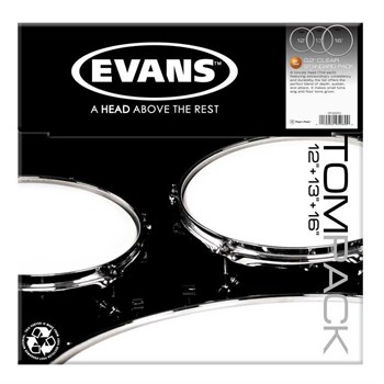 ETP-G2CLR-S G2 Clear Standard Набор пластика для том барабана, 12"/13"/16", Evans ETP-G2CLR-S - фото 15107