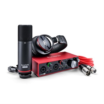 Scarlett-2i2-Studio Scarlett 2i2 Studio 3rd gen Аудио интерфейс USB, микрофон, наушники, Focusrite Scarlett-2i2-Studio - фото 16244
