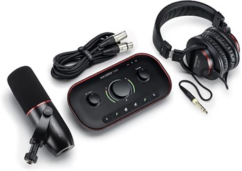 Vocaster-Two-Studio Vocaster Two Studio Комплект Аудио интерфейс USB, микрофон, наушники, Focusrite Vocaster-Two-Studio - фото 16246