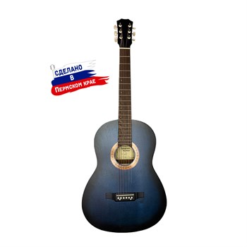 F-Blue Гитара акустическая, синяя, Кунгурская Акустика F-Blue - фото 17722