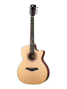 LR1-40 Акустическая гитара, с вырезом, цвет натуральный, Luxars LR1-40 - фото 17973