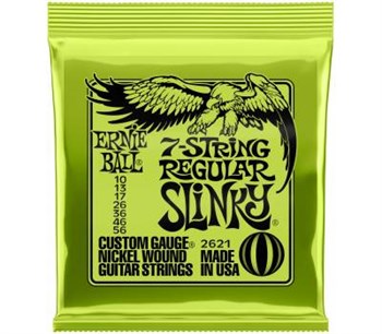 ERNIE BALL 2621 Nickel Wound Slinky Regular 10-56 - Струны для 7 струнной электрогитары Эрни Болл 2621 - фото 2027