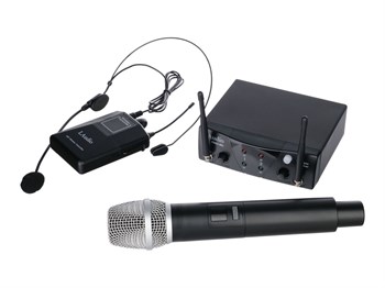 PRO2-MH Двухканальная радиосистема с ручным передатчиком и головным микрофоном, LAudio PRO2-MH - фото 21057