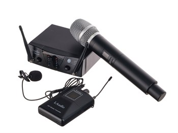 PRO2-MP Двухканальная радиосистема с ручным передатчиком и петличкой, LAudio PRO2-MP - фото 21059