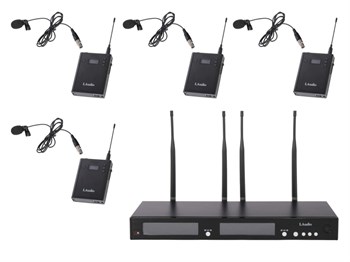 RWS-4BLV Беспроводная микрофонная система, 4 петличных микрофона, LAudio RWS-4BLV - фото 21134