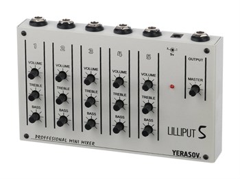 LILLIPUT-5D Микшерный пульт, 1 линейный/ 4 микрофонных входа, Yerasov LILLIPUT-5D - фото 24527