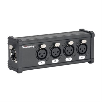 CXA028 DMX КОММУТАЦИОННАЯ КОРОБКА/РАСШИРИТЕЛЬ СИГНАЛОВ DMX 4хXLR(3p)female - RJ-45, Soundking CXA028 - фото 24881