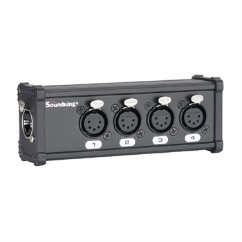CXA030 DMX КОММУТАЦИОННАЯ КОРОБКА/РАСШИРИТЕЛЬ СИГНАЛОВ DMX 4хXLR(5p)female - RJ-45, Soundking CXA030 - фото 24883
