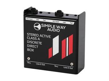 J2mini D.I. Box Дибокс, преобразователь сигнала для гитары, активный, стерео, Simpleway Audio J2mini - фото 25671