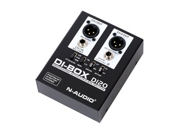 DI20 D.I. Box Преобразователь сигнала для гитары, ди-бокс, активный, N-Audio DI20 - фото 25834
