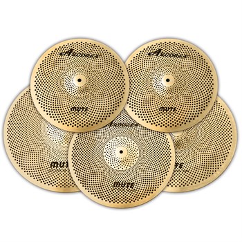 GD14161820SET Mute Gold Комплект тарелок с уменьшенной громкостью звучания 14, 16, 18, 20", Arborea GD14161820SET - фото 27319
