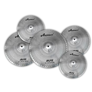 SM14161820SET Mute Silver Комплект тарелок с уменьшенной громкостью звучания 14, 16, 18, 20" Arborea SM14161820SET - фото 27350