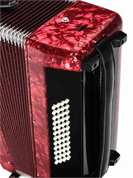JH2005-RED Аккордеон 34/48/5, красный, с футляром, Aurus JH2005-RED - фото 27715