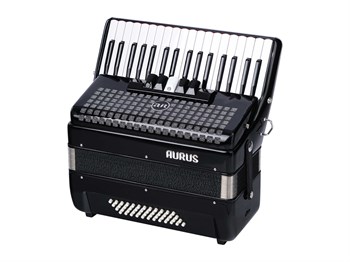 JH2005-BLACK Аккордеон 34/48/5, черный, с футляром, Aurus JH2005-BLACK - фото 27720