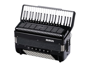 JH2012D-BLACK Аккордеон 41/120/13+6+1, черный, с футляром, Aurus JH2012D-BLACK - фото 27750