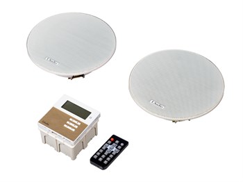 LAMX210SBK Комплект из 2 потолочных громкоговорителей и настенного усилителя, LAudio LAMX210SBK - фото 27933