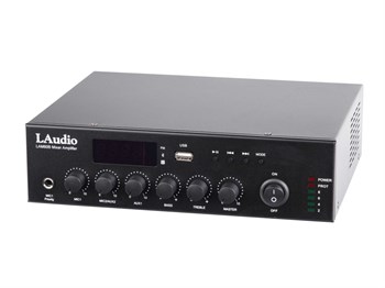 LAM60B Микшер усилитель мощности трансляционный, 60Вт, LAudio LAM60B - фото 27979